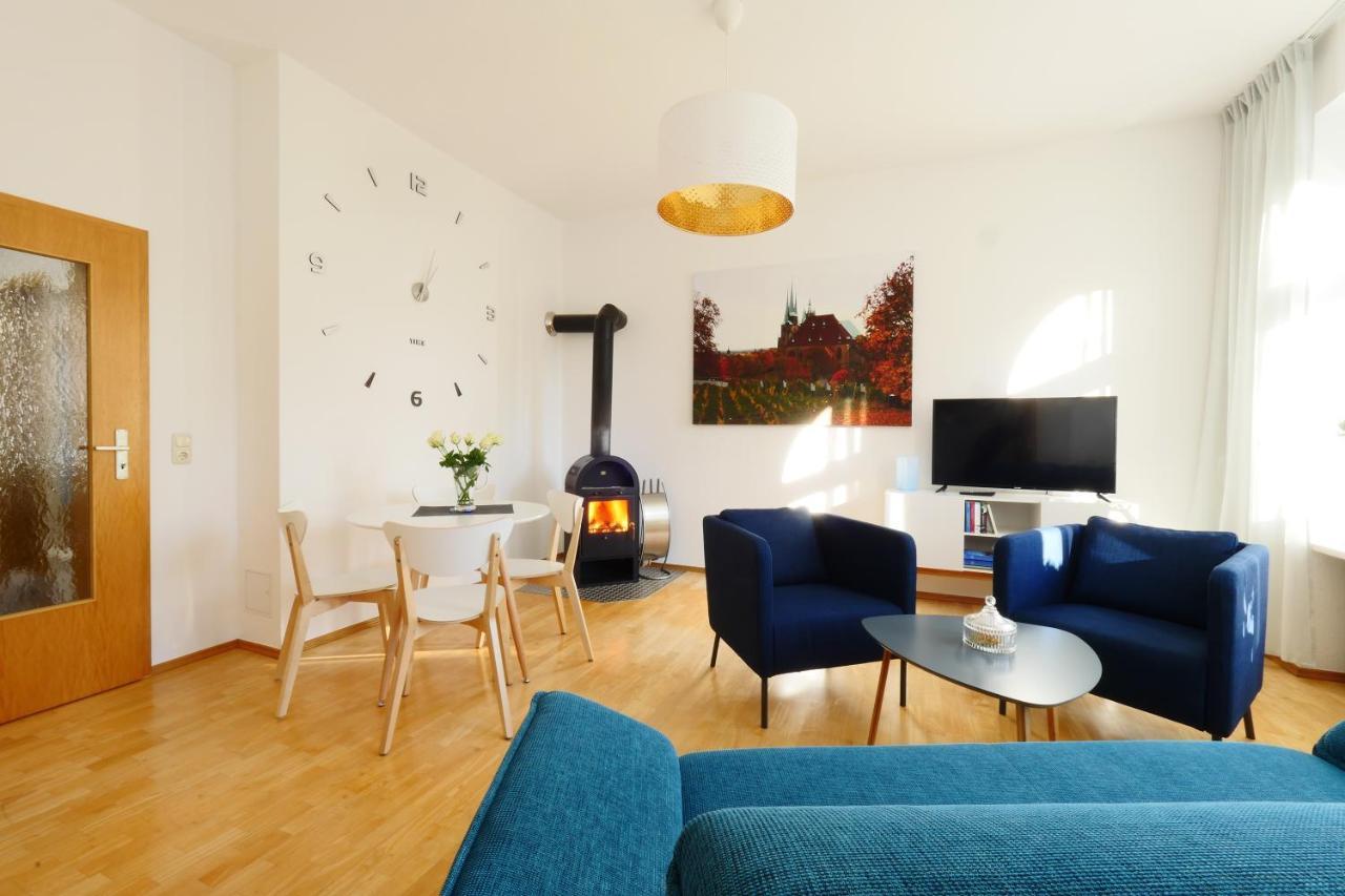 Wohnung Mit Blick Auf Die Zitadelle Petersberg - 3 Zimmer Ερφούρτη Εξωτερικό φωτογραφία