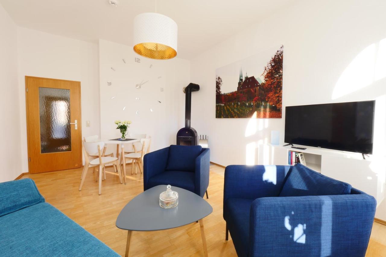 Wohnung Mit Blick Auf Die Zitadelle Petersberg - 3 Zimmer Ερφούρτη Εξωτερικό φωτογραφία